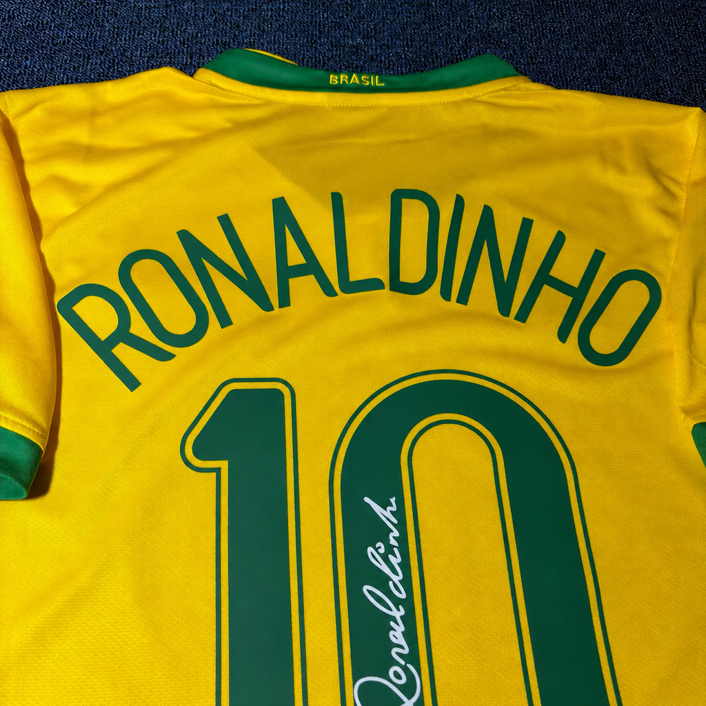 Ronaldinho Signed Brazil 2006 Home Shirt