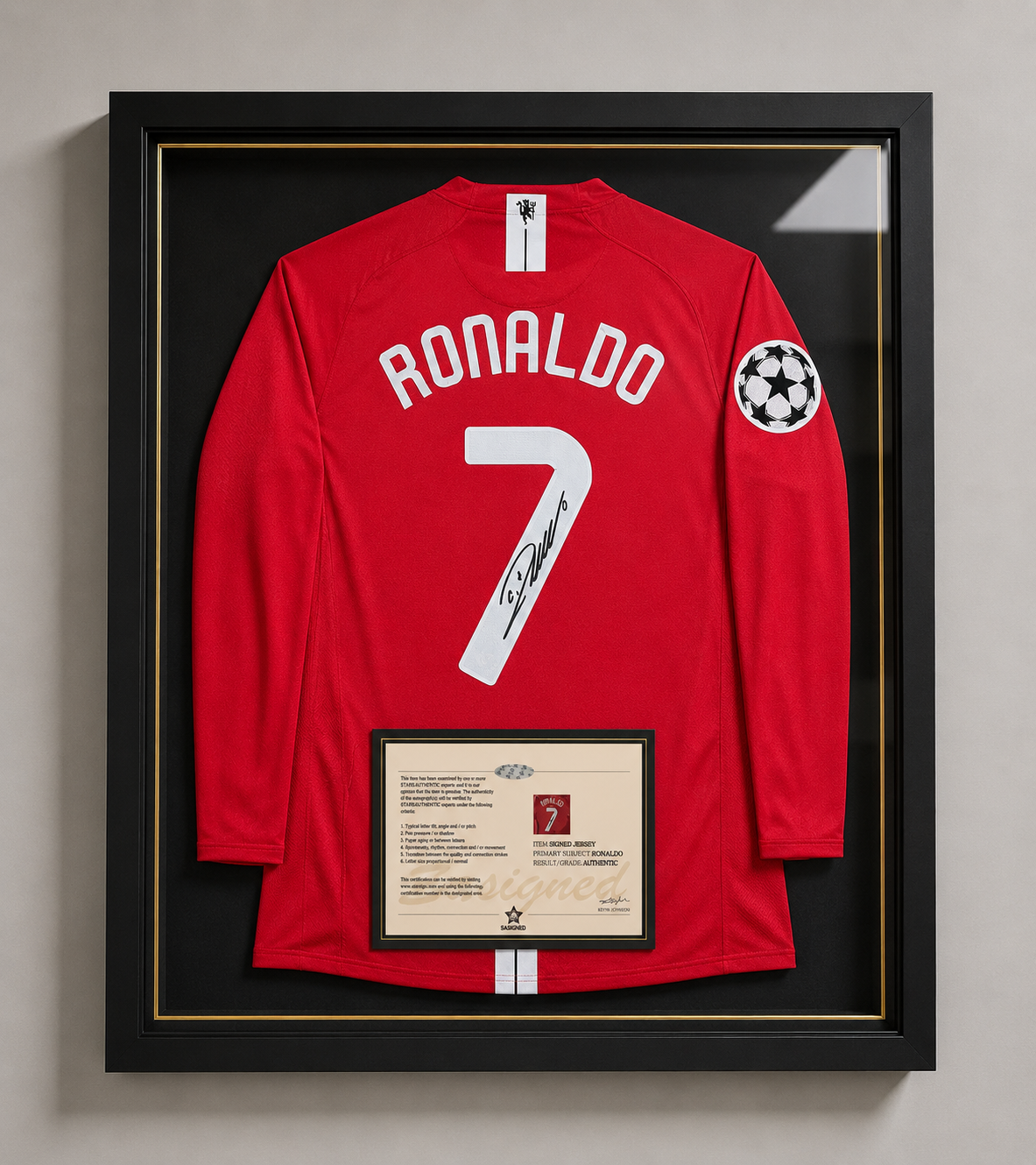 Cristiano Ronaldo Signed Manchester United 2007/08 Home Shirt