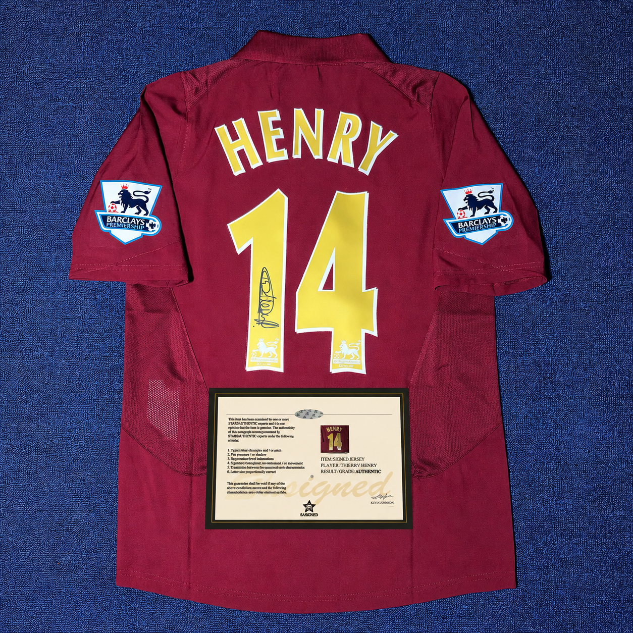 Thierry Henry Signed Arsenal 2005/06 Home Shirt