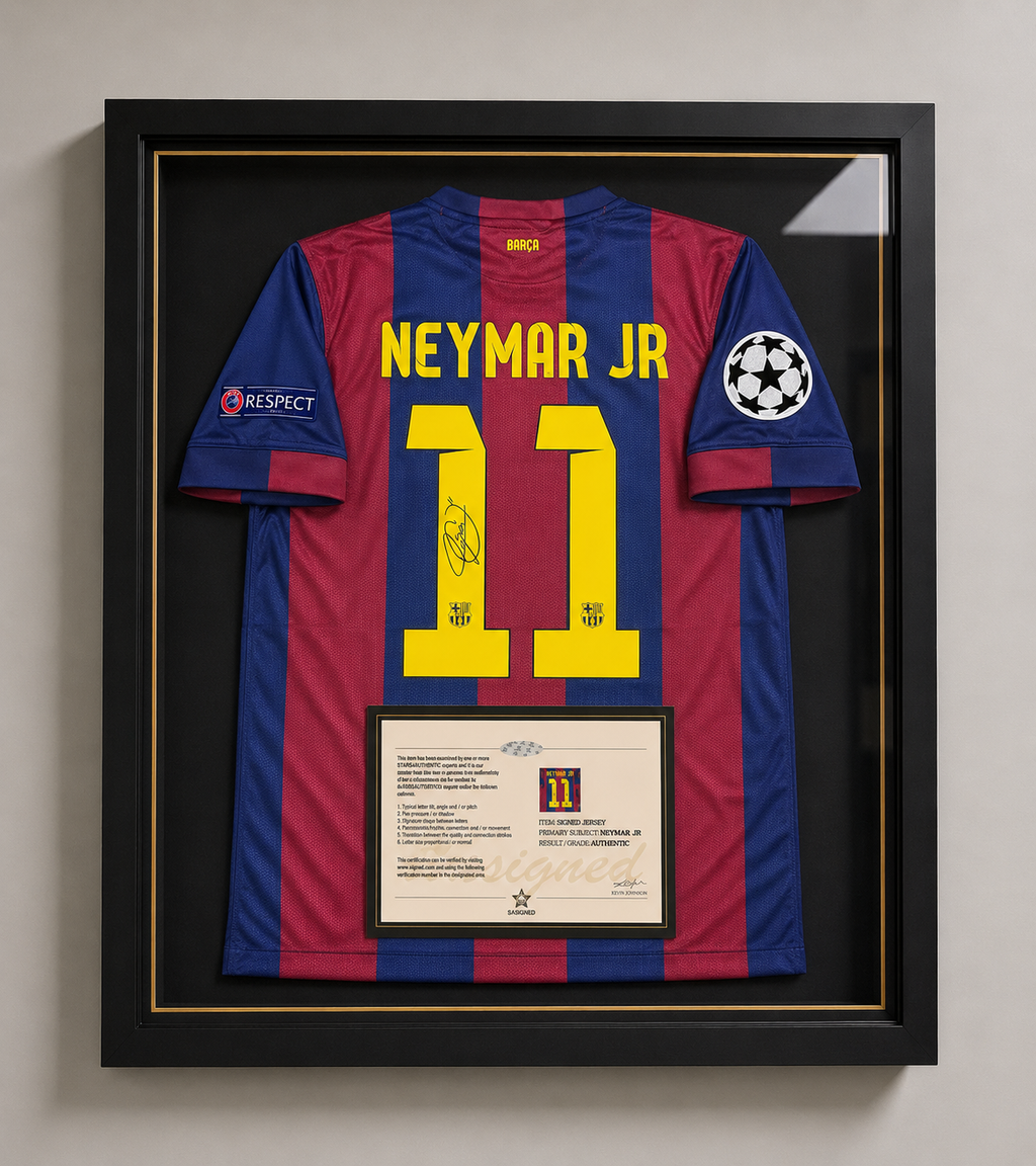 Neymar Jr Signed Barcelona Shirt 2014/15 Home Jersey