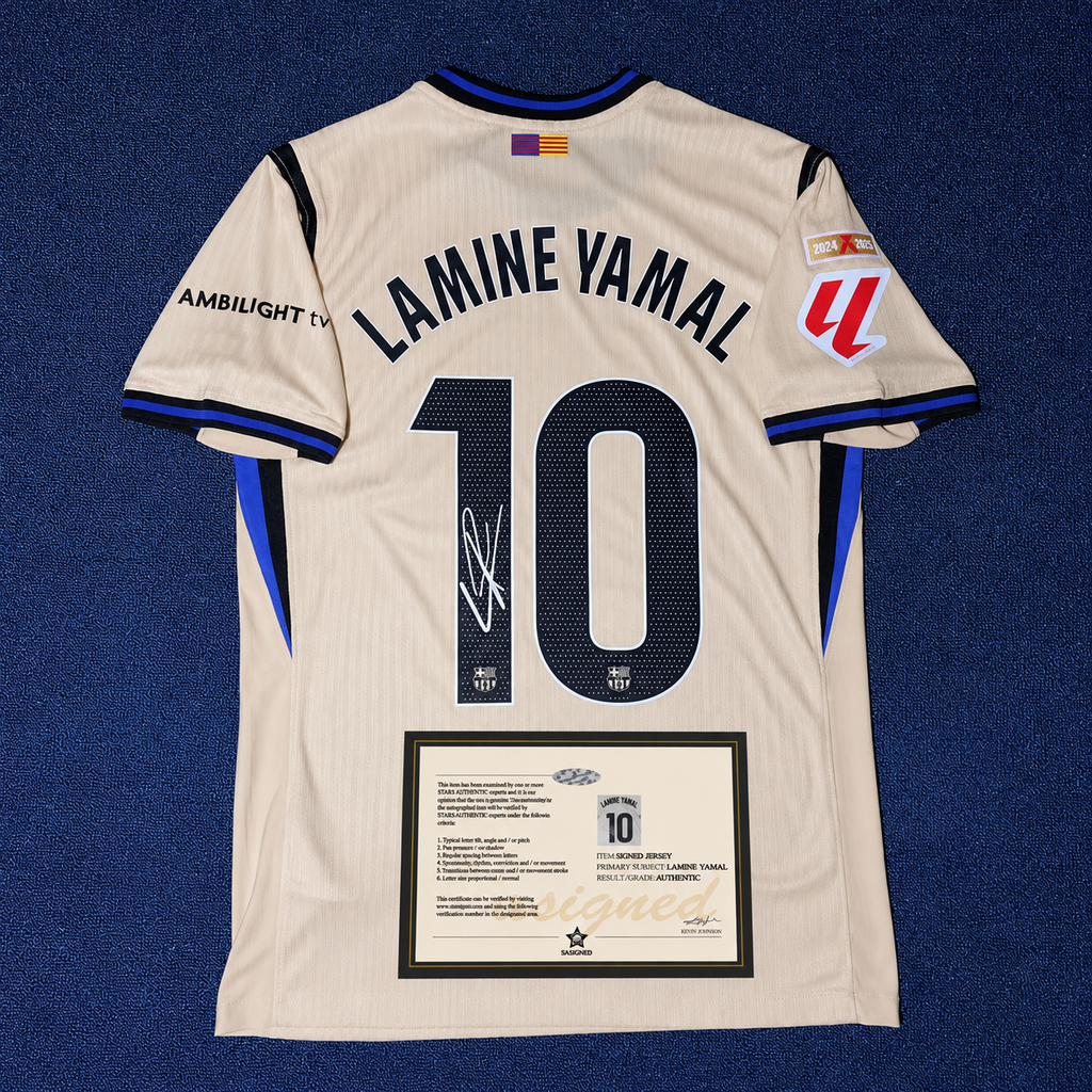 Lamine Yamal Signed FC Barcelona 2024/25 Away Shirt