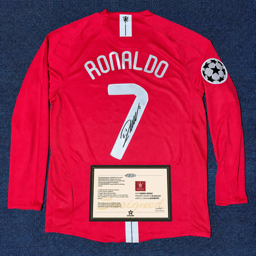 Cristiano Ronaldo Signed Manchester United 2007/08 Home Shirt