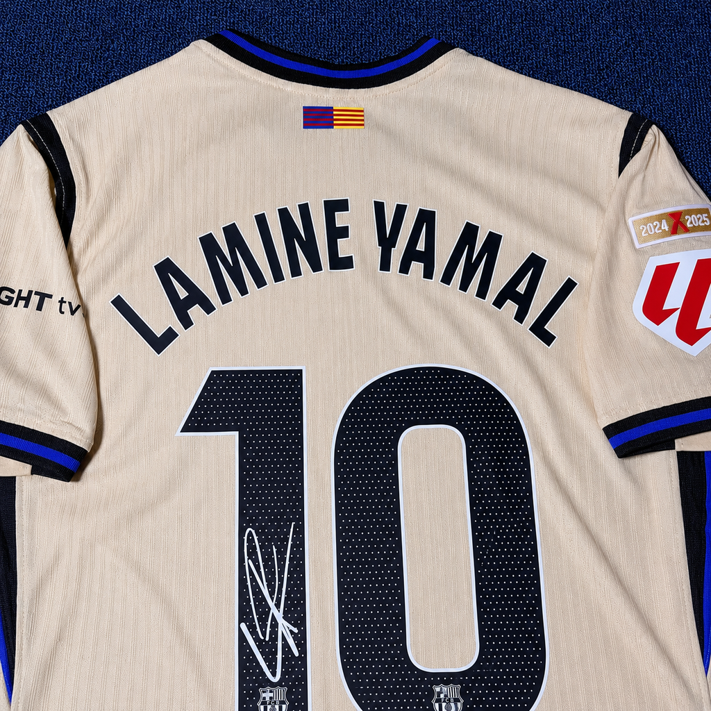 Lamine Yamal Signed FC Barcelona 2024/25 Away Shirt