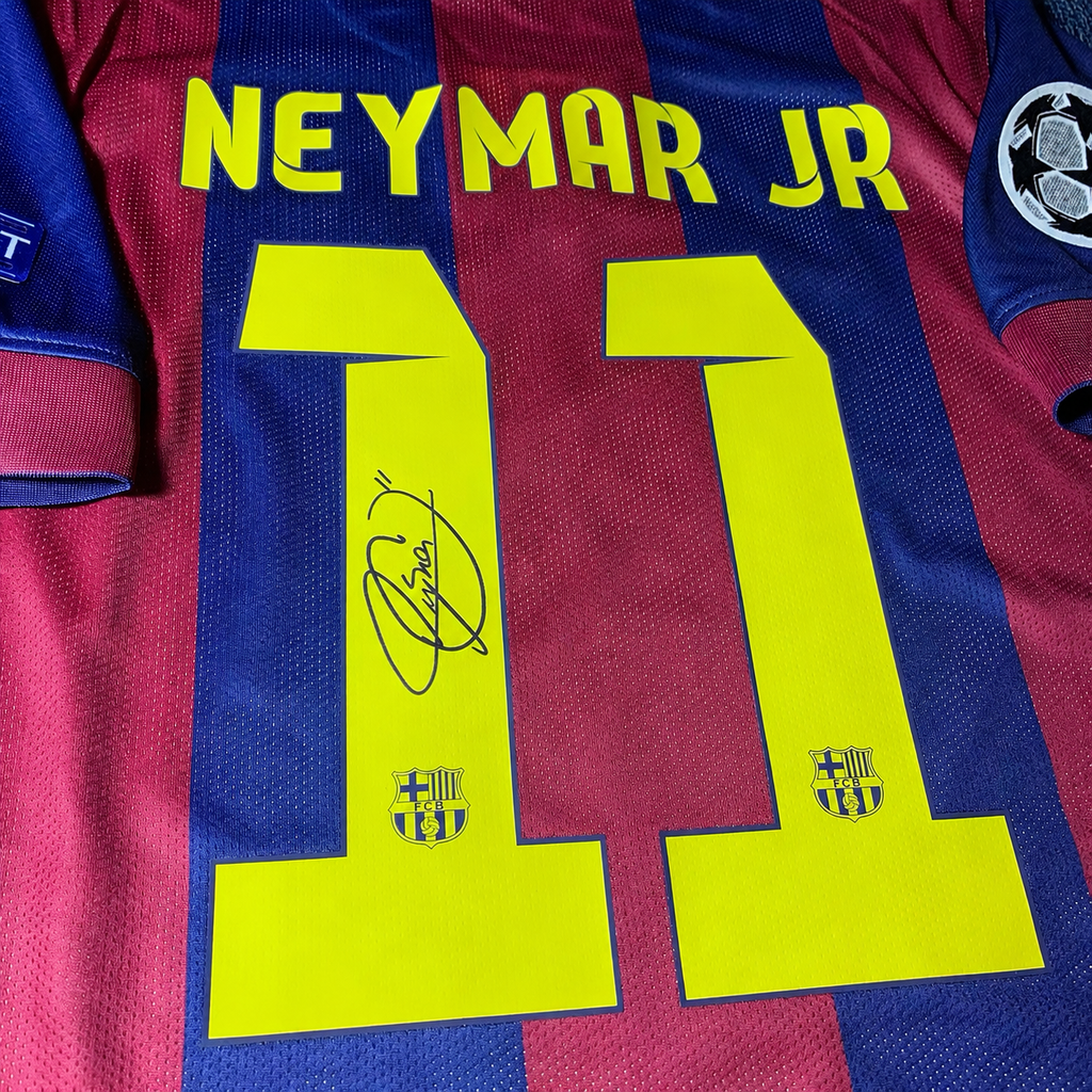 Neymar Jr Signed Barcelona Shirt 2014/15 Home Jersey