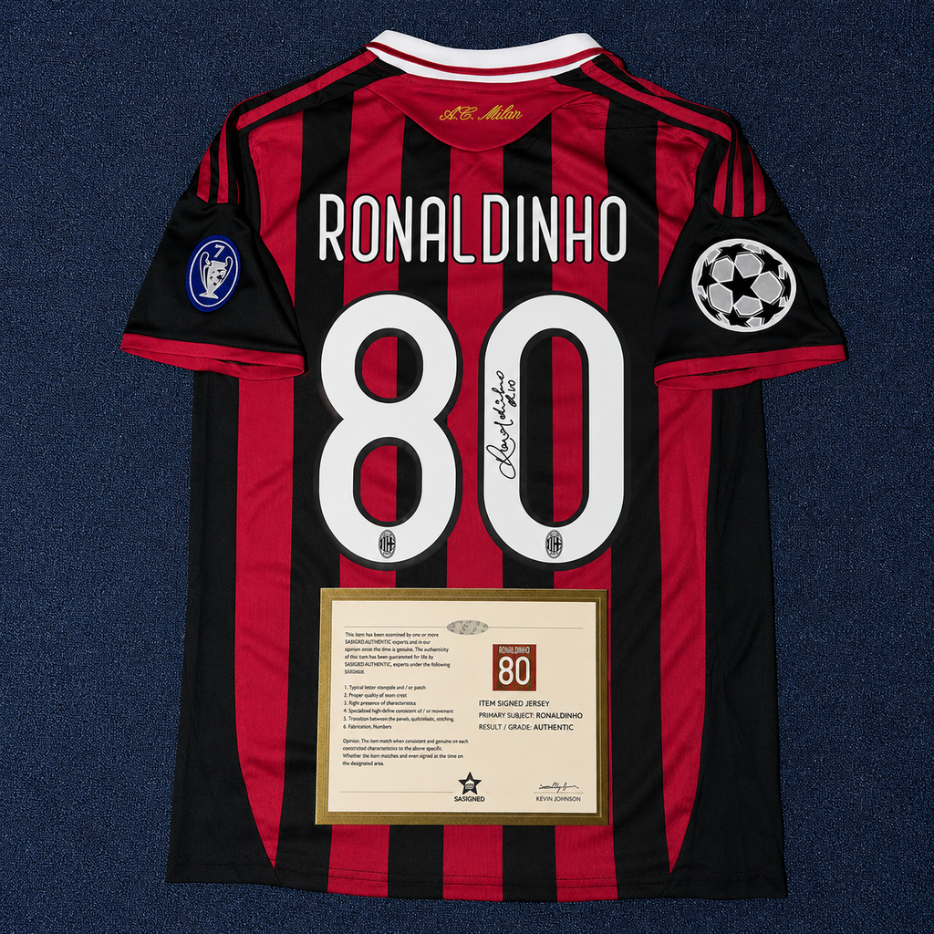 Ronaldinho Signed AC Milan 2008/09 Home Shirt