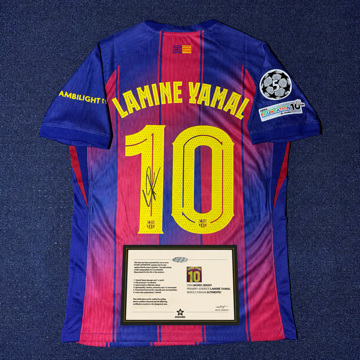Lamine Yamal Signed FC Barcelona 2024/25 Home Shirt