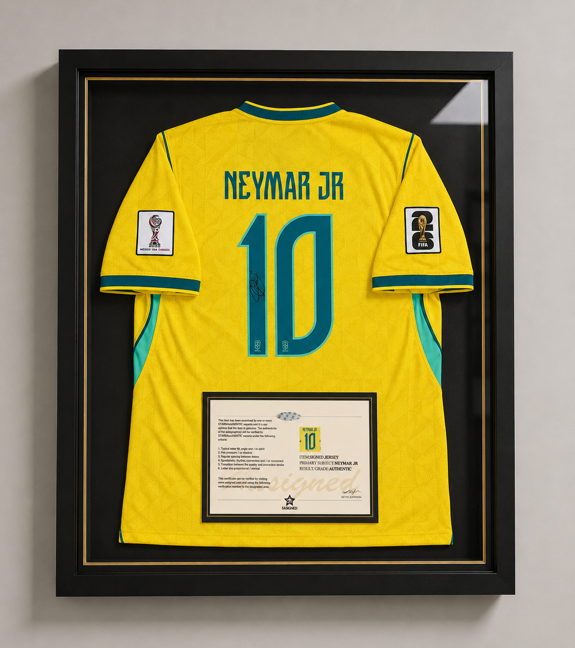 Neymar Jr Signed Brazil 2022 Home Shirt