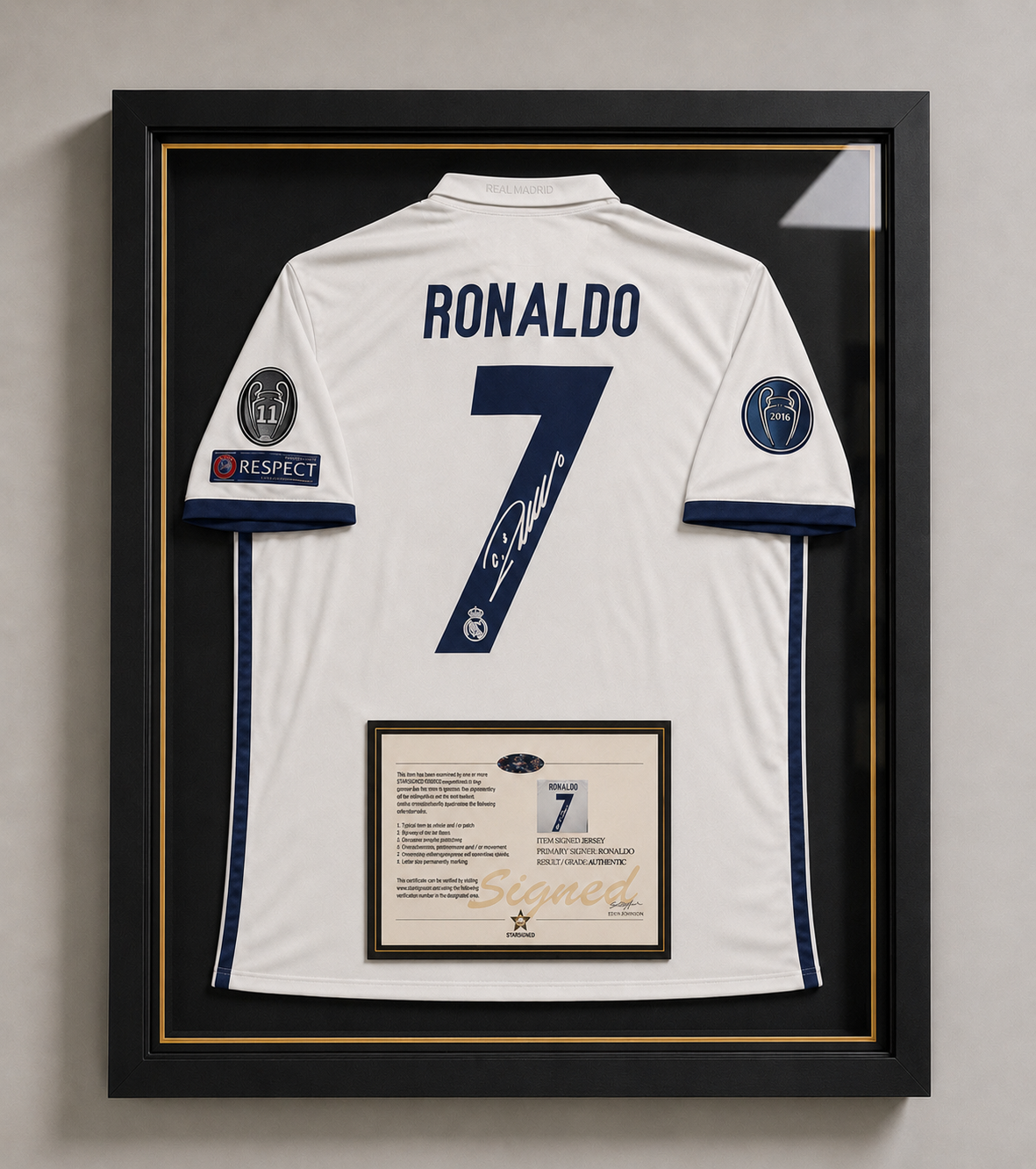 Cristiano Ronaldo Signed Real Madrid 2016/17 Home Shirt